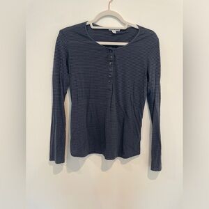James Perse Long Sleeve Button Down Shirt